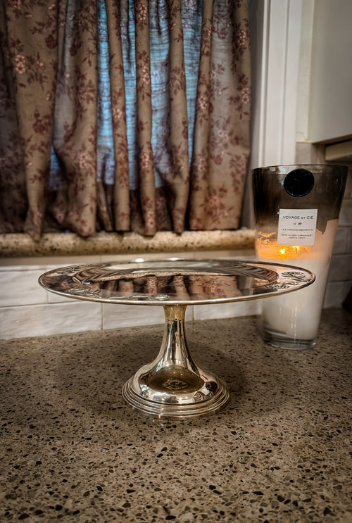 Rose Pedestal Platter