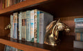 Brass Horse Head Bookends